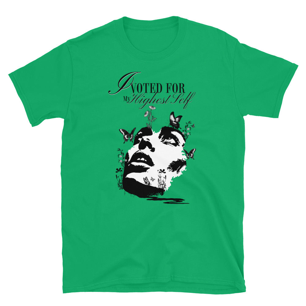 I Voted For My Highest Self TShirt - Irish Green Color - https://ascensionemporium.net